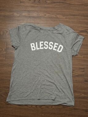 Blessed Modern Lux Gray Logo Tee
